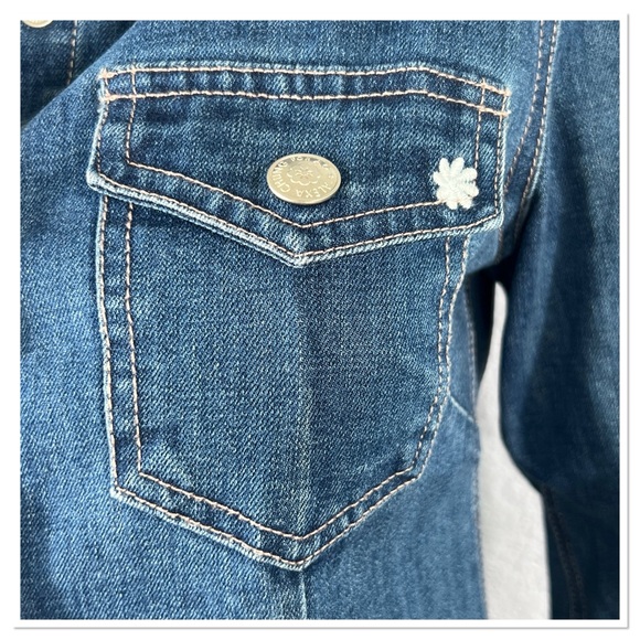 Alexa Chung for AG The Pixie Denim Mini Dress Sz S Cotton Blend - Picture 4 of 7